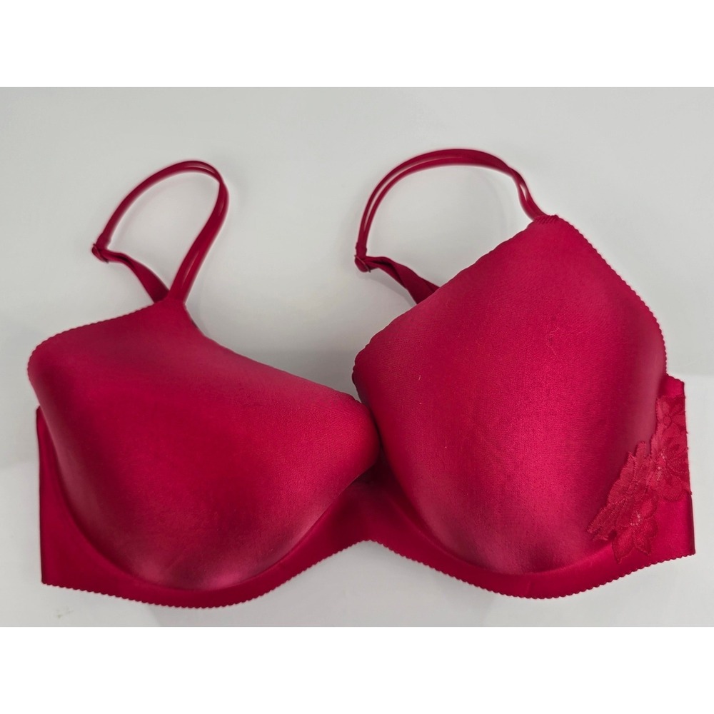 Victorias Secret Angels Secret Embrace Red Underwire Bra 36DD 202895-W33
